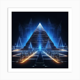 Pyramids Of Giza Art Print