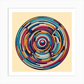 Abstract Circles Art Print