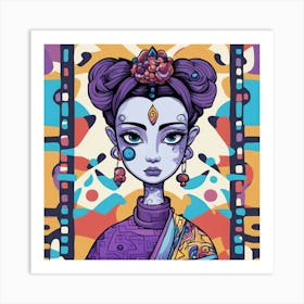 Asian Girl 16 Art Print