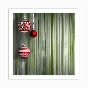 Christmas Ornaments 7 Art Print