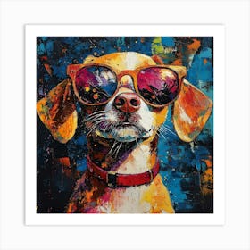 The Coolest Dog In Town 8 Art Print