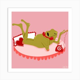 Romantic Frog 1 Art Print