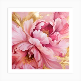 Pink Peonies 1 Art Print