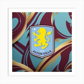 Aston Villa F.C Logo Wall Art 8 Art Print