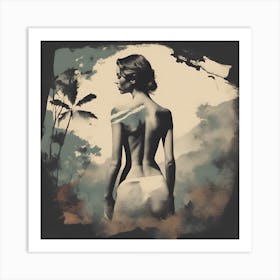 Woman'S Back Art Print