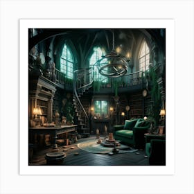 Library 2 Art Print