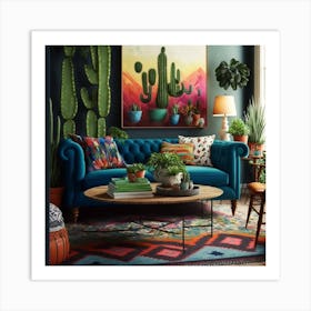 Bohemian Living Room Art Print