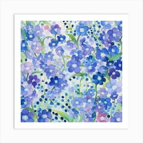 Forget-Me-Nots Art Print