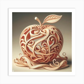 3d Apple Art Print