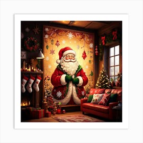 Santa Clause Art Print