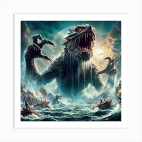 Godzilla 2 Art Print