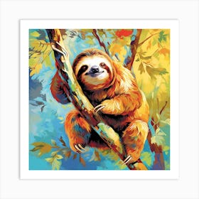 Sloth Painting 1 Art Print