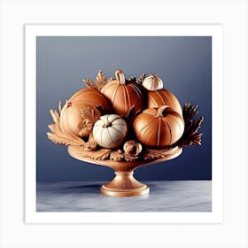 Thanksgiving Pumpkins 1 Art Print