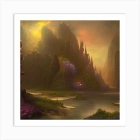 Fantasy Landscape 4 Art Print