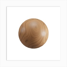 Wood Ball.4 Art Print