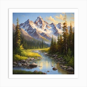 Mountain Stream Art Print