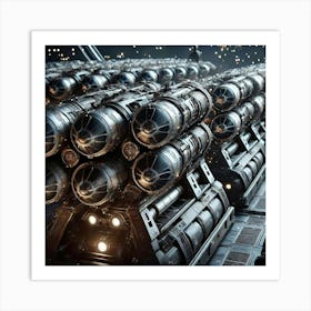 Aether Spear Destroyer Siege Class Missile System 1024 Art Print