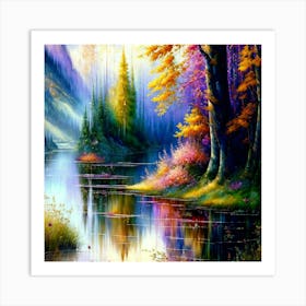 Autumn Forest 34 Art Print