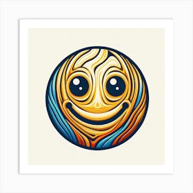 Smiley Face 12 Art Print