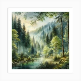 Forest Landscape 3 Poster