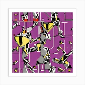 Robots 3 Art Print