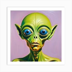 Alien Face 5 Art Print