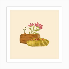 Apple pie with woods Art Print