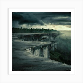 Cliff In The Sky Art Print