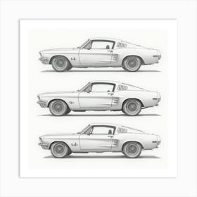 Ford Mustang 2 Art Print