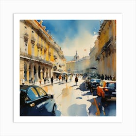 City Street Art Print