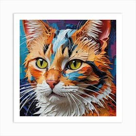 Cat Painting 2 Art Print