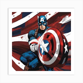 Captain America Art Print