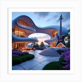 Futuristic House 12 Art Print