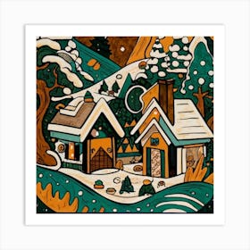 Small mountain village 16 Art Print