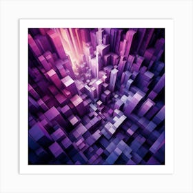 Abstract Cubes 5 Art Print