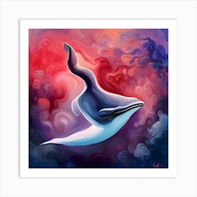 Whale In The Sky Art Print