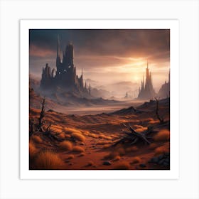 Desert Wasteland Art Print