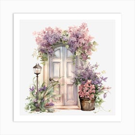 Lila Door Art Print