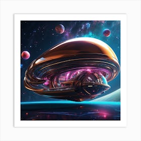 Alien Cruiser 1 Art Print