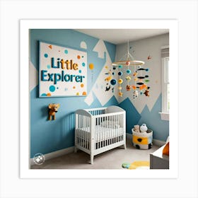 Little Explorer Nursery Art Print