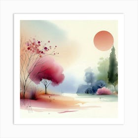 Watercolor Painting 31 Art Print