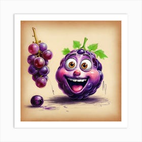 Purple Grapes 2 Art Print