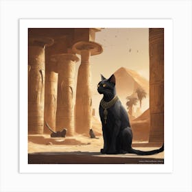 Egyptian Cat 2 Art Print