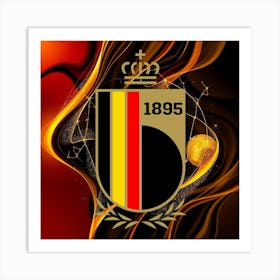 Belgium National Football Team Logo Wall Art 1 Art Print