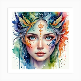 Angelic Woman Art Print