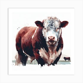 Bull Painting Art Print