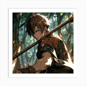 Anime Boy Wall Art Decoration Art Print