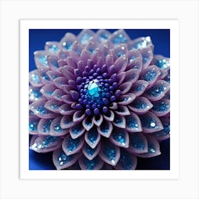 Dahlia Flower Art Print