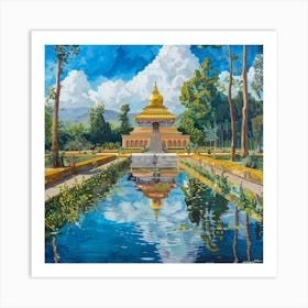 Golden Pagoda 2 Art Print