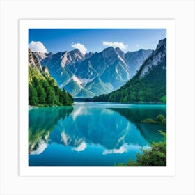 Alpine Lake Art Print